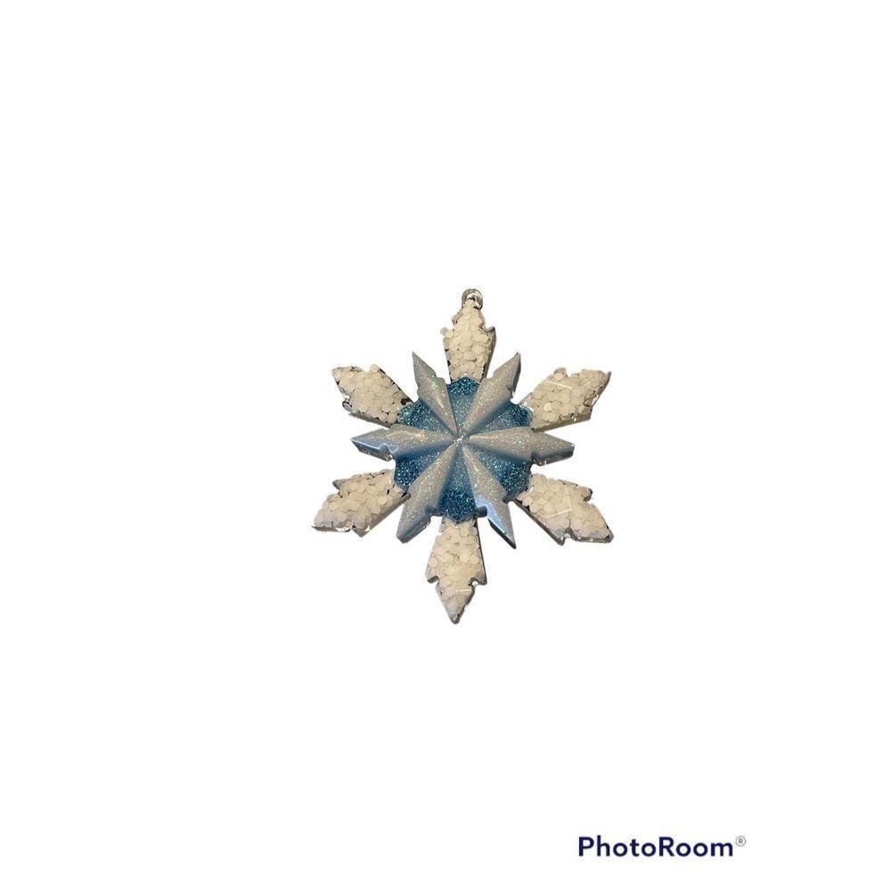 Handmade snowflake ornament 